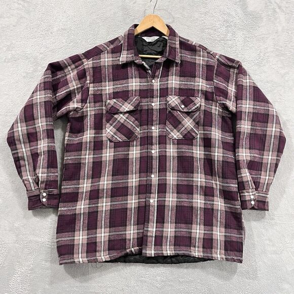 VTG Five Brother‎ Tallman Shirt XL Plaid Lumberjack Quilt Liner Jacket